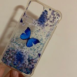 iPhone 11 Pro butterfly glitter phone case